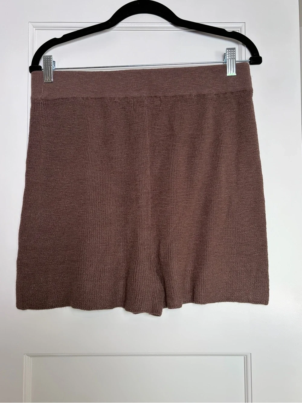 Free People Beach Brown Knit Shorts (Large)